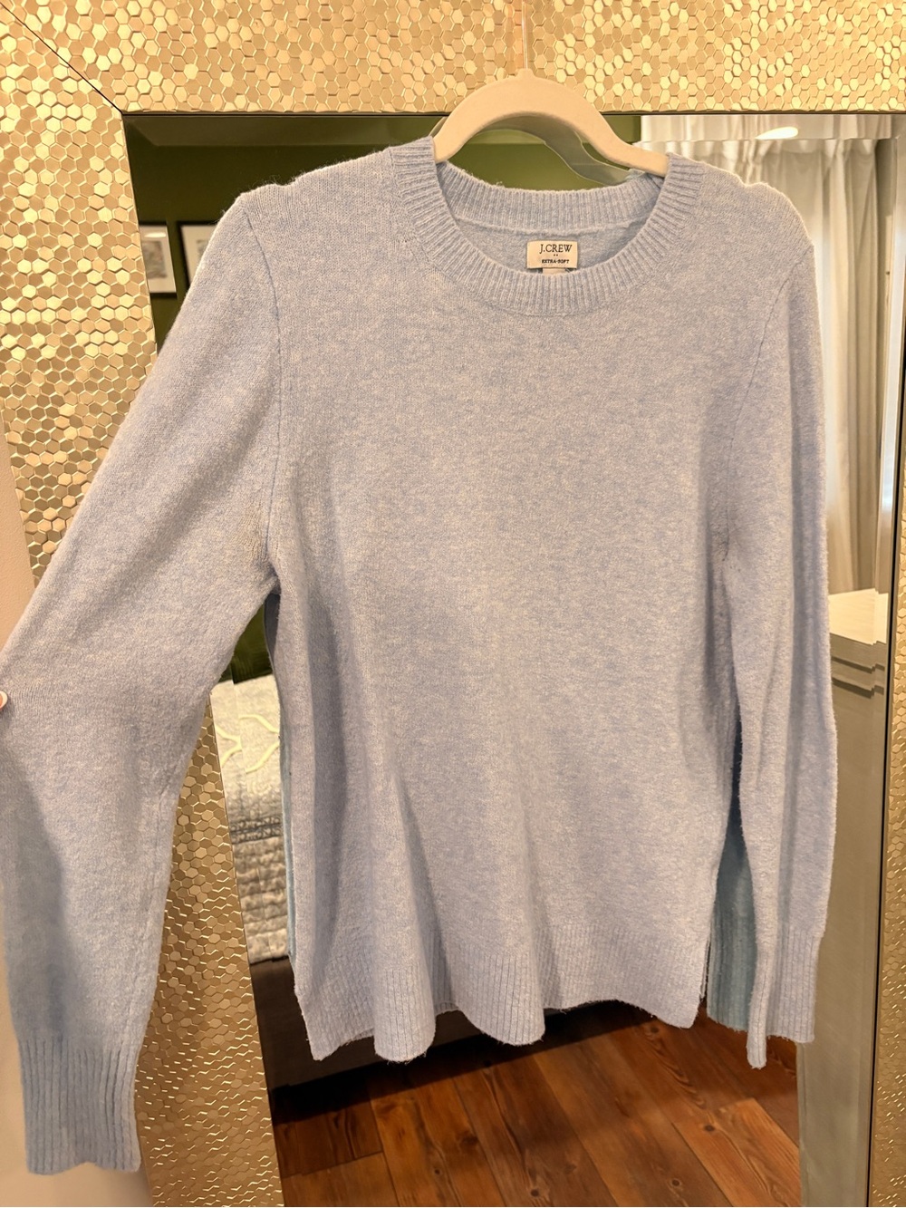 J. Crew Pale Blue Crewneck Sweater